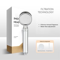 Offre Spéciale ABS douchette filtrée pommeau de douche réduisant le chlore pommeau de douche à haute pression pour les soins de la peau de salle de bain