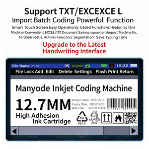 Stampante Inkjet Portatile Multilingue 600 DPI per Imballaggi Alimentari, Data di Produzione e Codice QR - Product Image 4
