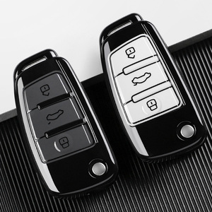 Accessoires de mode en TPU pour <span class=keywords><strong>porte</strong></span>-clés de voiture <span class=keywords><strong>Audi</strong></span> A1 A3 8P 8L A4 A5 B6 B7 A6 A7 C5 C6 4F Q3 Q5 Q7 Q8 TT S3 S4 S6 <span class=keywords><strong>RS</strong></span> sans clé - Product Image 1