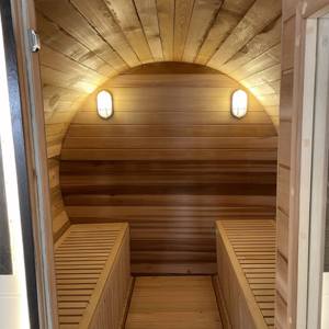 Barile di legno all'aperto a buon mercato Sauna cedro rosso per la vendita - Product Image 6