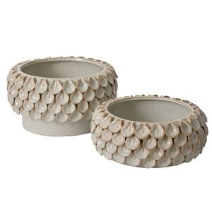 Macetas de Cerámica con Esmalte Reactivo Blanco, Diseño Creativo, Hechas a Mano, de Lujo, para Jardín, Hogar, Balcón y Exteriores - Product Image 4
