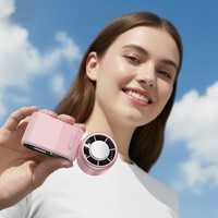 Ventilateur de refroidissement innovant sans pales et mains libres 2026 |   Fonction de refroidissement par glace |   Cinq vitesses de vent supplémentaires |   Batterie 1800mAh |   Type-C rapide
