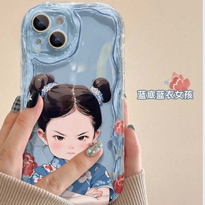 Cover per Telefono in TPU Morbido con Stampa Ragazza Arrabbiata e Bordo Ondulato per iPhone 6 7 8 X Xr XS 11 12 13 14 15 16 17 Pro Max - Product Image 2