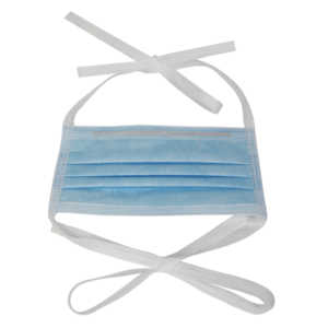 3Q Produsen Grosir 510K ASTM LEVEL2 Perlengkapan Perawatan Kesehatan Biru 3d Masker Wajah Dental 3ply Masker Medis Sekali Pakai dengan Dasi - Product Image 2