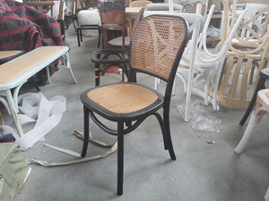 Chaises de salle à manger en bois pour événements, <span class=keywords><strong>location</strong></span> de mariage, personnalisées et bon marché, en rotin, par MRS WOODS - Product Image 5