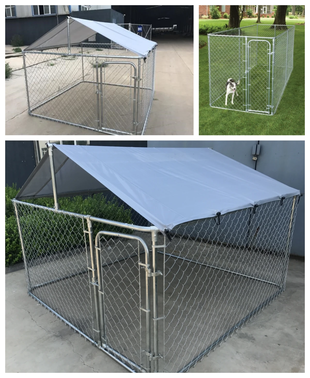 Large Steel Chain Link Kennel for Dogs for Pet Houses Run Furniture &  Decorative Pieces| Alibaba.com
