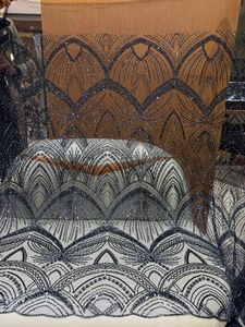 Trending Handwork Beads Imported <b>Net</b> <b>Fabric</b> Luxury Designer Material Perfect for Bridal Lehengas Sarees Gowns and Party Wear - Product Image 4