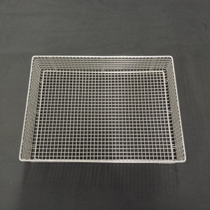 Panier de désinfection personnalisé rond/rectangulaire en acier inoxydable 304, panier en treillis métallique pour le nettoyage des pièces - Product Image 3
