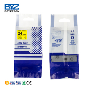 Sản Phẩm Ổn Định Nhãn Tương Thích Băng Mực <span class=keywords><strong>Tze</strong></span> S651 Cho Brother P Touch <span class=keywords><strong>Label</strong></span> <span class=keywords><strong>Maker</strong></span> Băng Đen Trên Vàng 24Mm - Product Image 3