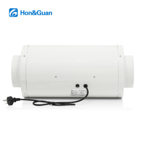 Ventilador de Conducto en Línea de Flujo Mixto Silencioso Hon&Guan de 6 Pulgadas y 283 CFM con Certificación CE, Extractor de Humo de 583 Pa, Ventilador de Ventilación EC para Baño y <span class=keywords><strong>Cocina</strong></span> - Product Image 3