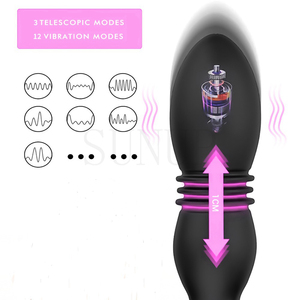 Free Custom Box - <strong>Thrusting</strong> Anal Vibrator <strong>Prostate</strong> <strong>Massager</strong> for Men Thruster Vibrating Butt Plug Wireless Remote Control - Product Image 3