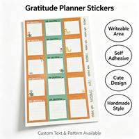 Autocollants décoratifs personnalisables en papier, autocollants adhésifs découpés sur mesure pour agenda de productivité, directement de l'usine