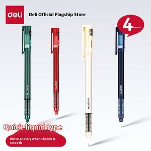 Deli Novo Sai Reta Líquido Pen Grande Capacidade Escova Talão Suave para Secagem Rápida Cor Marcação para Matemática Estudantes Teste - Product Image 4