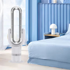 Último modelo de electrodomésticos inteligentes, <span class=keywords><strong>ventilador</strong></span> sin hojas portátil giratorio de 180 ° QG830, aire fresco y calor, deshumidificador 2 en 1, <span class=keywords><strong>ventilador</strong></span> sin aspas - Product Image 1