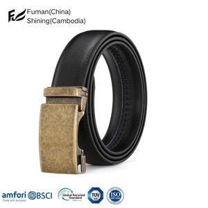เข็มขัดแต่งกายสำหรับผู้ชายเข็มขัดหนังแท้100ผลิตจากกัมพูชาพร้อมหัวเข็มขัดทองเหลือง - Product Image 2