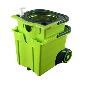 Serpillère à roulettes pour nettoyage facile des sols à 360 degrés, avec manche télescopique extensible, panier rectangulaire en plastique, équipement de nettoyage pour la <span class=keywords><strong>maison</strong></span> - Product Image 3