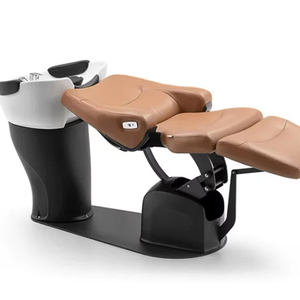 Lit de lavage capillaire électrique haut de gamme semi-inclinable pour salons de coiffure - Product Image 3
