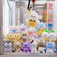 Jouets en peluche assortis en gros pour machine à griffes, poupées en peluche anime de 4 à 10 pouces, usine OEM personnalisée