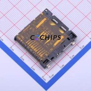 SCDG6A0200 SD Card / Memory Card Connector SMD Connector Self-Return Type Standard SD Card Card Holder 4.4mm - Product Image 2