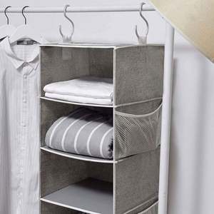 Custom Manufacturer Foldable 6-Layer Closet Organizer Non-Woven Fabric <b>Storage</b> Wardrobe Clothing Square Hanging PP <b>Drawers</b> - Product Image 5