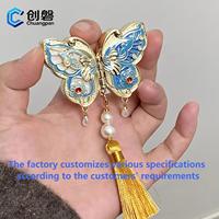 Magnet Kulkas Logam Magnetik, Pabrik Paduan Seng, Kotak Parfum Balm Magnet 3D Kreatif Museum Nasional, Gaya Cina