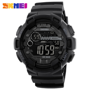 Montres à quartz pour hommes <span class=keywords><strong>SKMEI</strong></span> <span class=keywords><strong>1243</strong></span>, prêtes à l'emploi, haut de gamme, dernières nouveautés, étanches, vente directe d'usine, meilleur prix, avec bracelet en silicone - Product Image 4