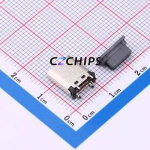 HX TYPE-C 16P LT H10.0 USB Connector SMD Connector ( Connector Type: Type-C )( Protocol Standard: USB 3.1 )( Gender: Female ) - Product Image 2
