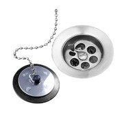 Bouchon d'eau en caoutchouc à chaîne transfrontalière pour évier de baignoire et bouchon de vidange de sol de toilette moulé pour sceller les égouts