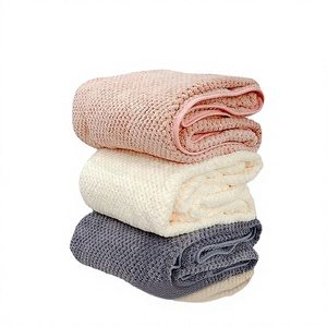 100%Cotton Woven Eco-Friendly Quick Dry <b>Bath</b> Washcloths Hand <b>Towels</b> <b>Set</b> Premium Ultra Soft Highly Absorbent Striped Pattern Home - Product Image 2