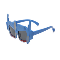 Lunettes de soleil polarisées pour enfants, protection UV, dessin animé Transformers, lunettes en silicone souple pour bébé, XR 3715