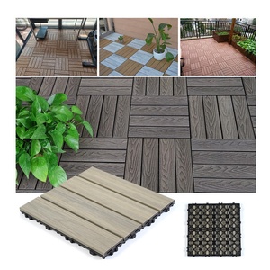 300x300 vườn tự làm ngoài trời ban công gạch chải gỗ tổng hợp lồng vào nhau nhựa composite WPC sàn cho sân sau - Product Image 2