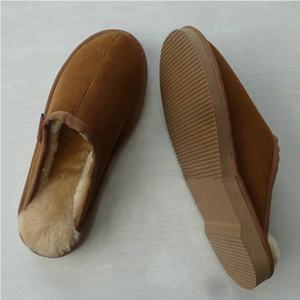 Chanclas de alta calidad para interiores, pantuflas suaves de piel de oveja para casa - Product Image 4