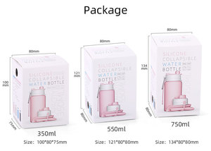 Bouteille d'eau mini pliable en silicone légère et portable pour le sport et les voyages (OEM/ODM) - Product Image 6