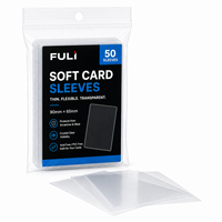 Lot de 50 protège-cartes transparents en PP souple sans acide pour cartes TCG, de baseball, de basketball et cartes à collectionner sportives