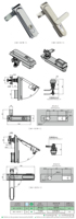 KUNLONG Serrure cylindrique industrielle moderne pour armoire électrique, loquet multipoints en acier et alliage de zinc pour porte de panneau 50mm