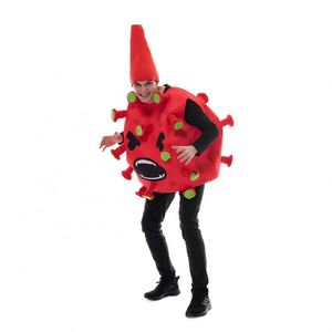 <span class=keywords><strong>Disfraces</strong></span> <span class=keywords><strong>de</strong></span> Halloween para adultos calientes fiesta divertida gérmenes Cosplay disfraz bacterias Cosplay traje con sombrero - Product Image 4
