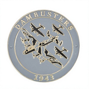 Plaque murale décorative RAF DAMBUSTERS, dernière plaque de la Royal Air Force, à fixer au mur, de forme ronde, en métal, technique de moulage à la main - Product Image 1