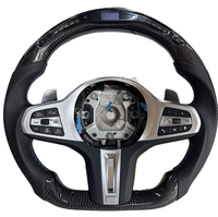 Volant sport en cuir personnalisé avec fibre de carbone et LED, 3 branches, 40 mm, pour BMW G20 G30 G11 G12 G15 G32 F90 F93 G80