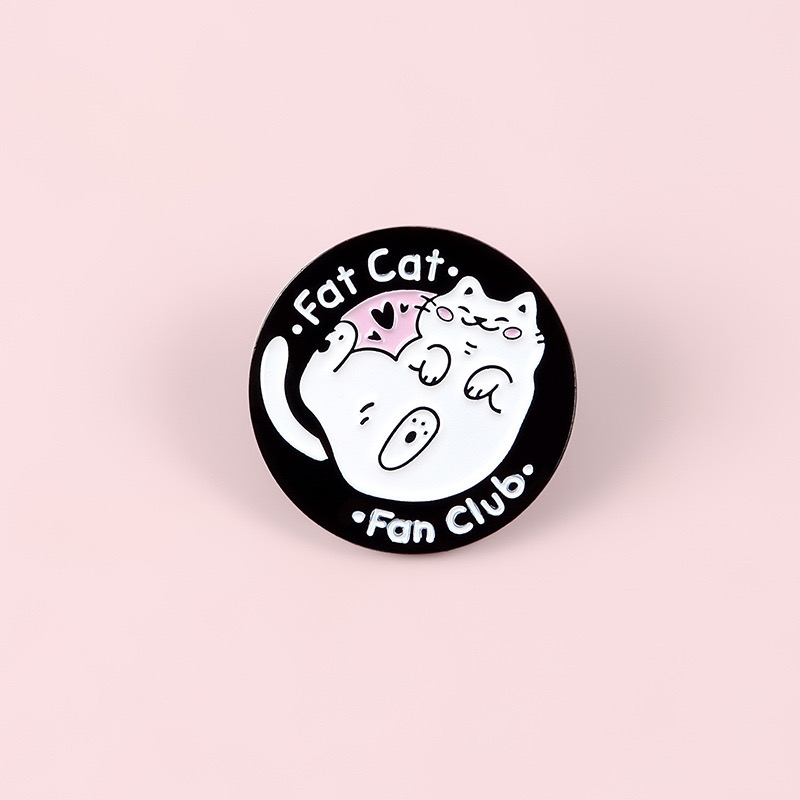 Custom Hard Metal Anime Cat Pins Manufacturer's Custom Cute Cat Glitter Enamel Lapel Badge Metal Crafts