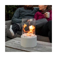 Cheminée d'appoint moderne à éthanol en acier inoxydable pour table, mini foyer d'intérieur