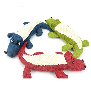 Manufacturer Funny Crocodile Design <strong>Dog</strong> Plush <strong>Toys</strong> Green Blue <strong>Purple</strong> Colors Chew Squeaky Pet <strong>Toys</strong> - Product Image 2