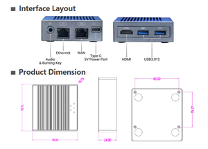 Mini PC Pfsense RK3399 basé sur <span class=keywords><strong>ARM</strong></span>, routeur double Ethernet, OpenWRT, affichage HD 4K, DDR4 pour IoT, NAS, passerelle de périphérie pour maison intelligente - Product Image 6