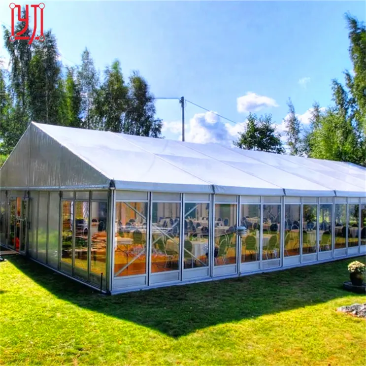 Tente de mariage en aluminium blanc 20x40 40x40 Heavy Duty Outdoor White PVC-Coated Party Tent for Event Trade Shows