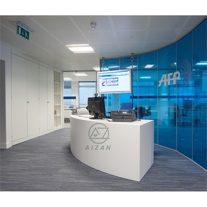 Comptoir de réception/consultation en pierre artificielle pour aéroport, protection de l'environnement, petit comptoir <span class=keywords><strong>d</strong></span>'<span class=keywords><strong>accueil</strong></span> - Product Image 4