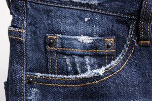 Pantaloni di abbigliamento <span class=keywords><strong>uomo</strong></span> estivi personalizzati in fabbrica pantaloni impilati classici <span class=keywords><strong>Jeans</strong></span> da <span class=keywords><strong>uomo</strong></span> strappati - Product Image 3