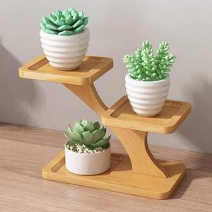 Support à plantes à plusieurs niveaux, 3 niveaux, pots à succulentes, présentoir pour plantes, étagère pour plantes en pot, balcon, décoration intérieure et extérieure - Product Image 2