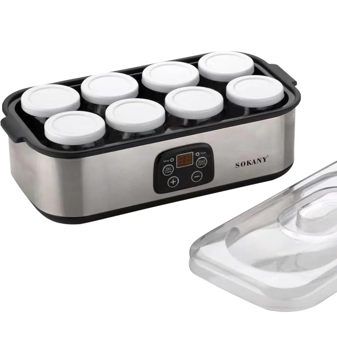 Premium Brand sokany 2303 automatico conveniente separato 8 tazze Yogurt Maker Machine