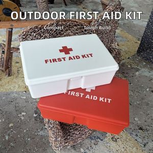 Botiquín de Primeros Auxilios Portátil, Caja de Suministros Médicos de Emergencia de ABS para Uso en el Hogar y al Aire Libre, Modelo SK05, Capacidad para 12 Artículos - Product Image 2