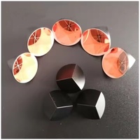 25.4 BK7 prisme de cube d'angle en verre optique revêtement de cuivre réfléchissant avec superposition noire
