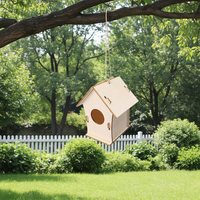 Maison pour animaux de compagnie en bois décorative de luxe moderne pour jardin extérieur, à assembler soi-même, volière pour oiseaux, nichoir pour oiseaux